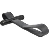 DeLOCK Collier de serrage avec boucle en caoutchouc, Serre-câble Noir, 1 pièce