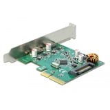 DeLOCK PCIe x4 > 2x USB-C 3.2 Gen 2 externe, Contrôleur USB 