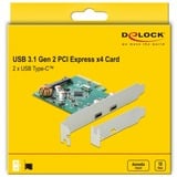 DeLOCK PCIe x4 > 2x USB-C 3.2 Gen 2 externe, Contrôleur USB 