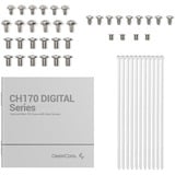 DeepCool CH170 DIGITAL boîtier mini tower Blanc | 2x USB-A | 1x USB-C