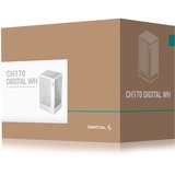 DeepCool CH170 DIGITAL boîtier mini tower Blanc | 2x USB-A | 1x USB-C