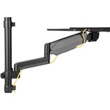 Digitus Poste de travail flexible debout/assis, Support de moniteur Noir