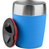 Emsa TRAVEL CUP Tasse Bleu, Gobelet thermique Bleu/en acier inoxydable, Unique, 0,2 L, Bleu