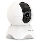 Foscam Caméra wifi X5 avec détection IA des personnes, Caméra de surveillance Blanc, 5 MP