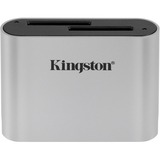 Kingston Workflow SD reader, Lecteur de carte Gris brillant, USB-C 3.2 (5 Gbit/s)