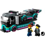 LEGO City - La voiture de course et le camion de transport de voitures, Jouets de construction 60406