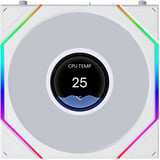 Lian Li UNI FAN TL LCD FLEX ventilateurs de boîtier RGB  Blanc, 3 pièces, 124 x 120 x 28 mm, PWM
