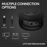 Logitech G PRO X 2 LIGHTSPEED Wireless casque gaming over-ear Noir, PC, PlayStation 5, PlayStation 4, Nintendo Switch
