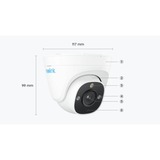 Reolink Reolink P334, smart 4K UHD PoE dome-cam, Caméra de surveillance Blanc