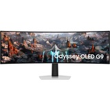 SAMSUNG Odyssey OLED G93SC 49" Gaming Moniteur Gris clair, HDMI, Micro-HDMI, DisplayPort, 3x USB Hub