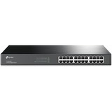 TP-Link TL-SG1024, Switch Noir, Non-géré, Gigabit Ethernet (10/100/1000), Full duplex, Grille de montage, 1U, Vente au détail