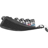 Wera Courroie C 1 Jeu de douilles Zyklop, 1/2", Clés mixtes à cliquet Noir, 7 pièces, avec fonction de maintien