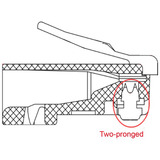 goobay RJ45 Plug, CAT 5e STP, Prise de courant Gris, 10 pièces