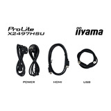 iiyama ProLite X2497HSU-B1 23.8" Moniteur  Noir, 120 Hz, HDMI, DisplayPort, USB-C
