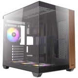 Antec CX800 Wood ARGB boîtier midi tower Noir | 2x USB-A | Window