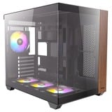 Antec CX800 Wood ARGB boîtier midi tower Noir | 2x USB-A | Window