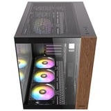 Antec CX800 Wood ARGB boîtier midi tower Noir | 2x USB-A | Window