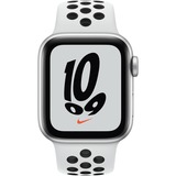 Apple Watch Series 7, Smartwatch Argent/Blanc, 41 mm, Aluminium, Wifi, Cellulaire