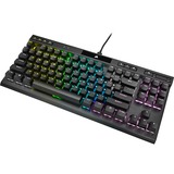 Corsair K70 RGB TKL CHAMPION SERIES clavier gaming mécanique Noir, Layout BE (AZERTY), Corsair OPX, 80 % (TKL), LED RGB, TKL, PBT double-shot