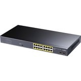 Cudy Cudy 16-GbE PoE+ Switch with 2 Uplink SFP Noir, 16x ports PoE+ (1000 Mbps), 2x Uplink SFP, 36 Gbps