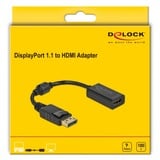 DeLOCK DisplayPort 1.1 > HDMI , Adaptateur Noir, 0,15 mètres