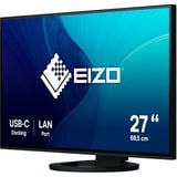 EIZO EV2795-BK 27" Moniteur  Noir, HDMI, DisplayPort, 3x USB-A 3.2 (5 Gbit/s), USB-B, 2x USB-C 3.2 (5 Gbit/s), RJ-45