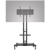 HAGOR 8209 support d'écran plat pour bureau 139,7 cm (55") Noir Sol, Stand system Noir, Autonome, 50 kg, 81,3 cm (32"), 139,7 cm (55"), 600 x 400 mm, Noir