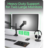 ICY BOX IB-MS702-T, Support de moniteur Noir