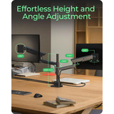 ICY BOX IB-MS702-T, Support de moniteur Noir