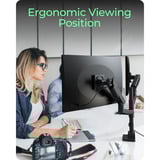 ICY BOX ICY BOX IB-MS702-T, Support de moniteur Noir