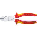 KNIPEX Couteaux latéraux motorisés 7406180, Tenailles de cran Rouge/Jaune