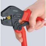 KNIPEX Pince à sertir 97 52 06 Rouge/Noir, Sertissage ovale, Ressort d'ouverture