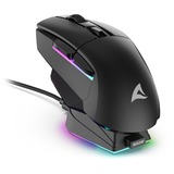 Sharkoon SKILLER SGM50W, Souris gaming Noir, 400 - 6400 dpi, led RGB