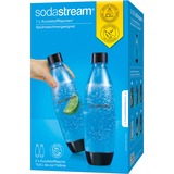 SodaStream Plastique fuse, Pichet Transparent/Noir, 2 pièces, 1 litre