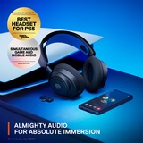 SteelSeries Arctis Nova 7P casque gaming over-ear Noir/Bleu, 2,4 GHz, Bluetooth, PC, Mac, PlayStation, Switch, Meta Quest 2, Smartphone