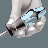 Wera 3334/6 Jeu de tournevis en acier inoxydable + support, 6 pièces Noir/Bleu