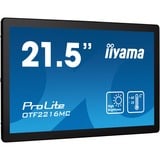 iiyama ProLite OTF2216MC-B1 22" Moniteur tactile Noir, 1x DisplayPort, 1x HDMI, 1x VGA, 1x RJ-45