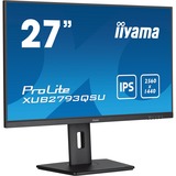 iiyama ProLite XUB2793QSU-B7 27" Moniteur  Noir, 100Hz, HDMI, DisplayPort, USB, Audio, AMD FreeSync