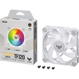 ASUS TUF GAMING TF120 ARGB, Ventilateur de boîtier Blanc/transparent