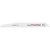 Bosch Lame de scie sabre S 1110 VF Lames de scie sabre, Panneau aggloméré, Plastique renforcé en fibre de verre, Bois, Bimétal, Gris, 3,2 mm, 22,5 cm