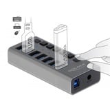 DeLOCK Concentrateur USB SuperSpeed externe à 7 ports, Hub USB 