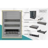 Digitus 25,4 cm (10") Ensemble 2 B 9HE, Armoire informatique Noir