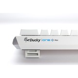 Ducky One 3 Classic Pure White Mini, clavier Blanc, Layout États-Unis, Cherry MX Brown, LED RGB, Double-shot PBT, Hot-swappable, QUACK Mechanics, 60%