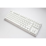 Ducky One 3 Classic Pure White TKL, clavier Blanc, Layout États-Unis, Cherry MX Red, LED RGB, Double-shot PBT, Hot-swappable, QUACK Mechanics, 80%