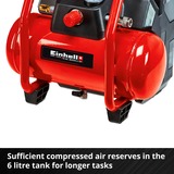 Einhell TE-AC 36/6/8 Li OF Set-Solo compresseur pneumatique 130 l/min Batterie Rouge/Noir, 130 l/min, 8 bar, 9,7 kg