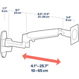 Ergotron LX Monitor Arm, Support de moniteur Noir