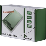 Inter-Tech GD-25000 Boîtier HDD Transparent 2.5", Boîtier disque dur Transparent, Boîtier HDD, 2.5", SATA, Série ATA II, Série ATA III, 5 Gbit/s, Connectivité USB, Transparent