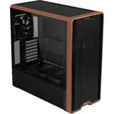 Lian Li LANCOOL 217 boîtier midi tower Noir/bois | 2x USB-A | 1x USB-C | Window