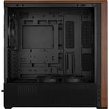 Lian Li LANCOOL 217 boîtier midi tower Noir/bois | 2x USB-A | 1x USB-C | Window