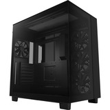 NZXT H9 Flow, Moyen tour Noir, 2x USB-A 3.2 (5 Gbit/s), 1x USB-C 3.2 (10 Gbit/s), 1x Audio, Window-kit
